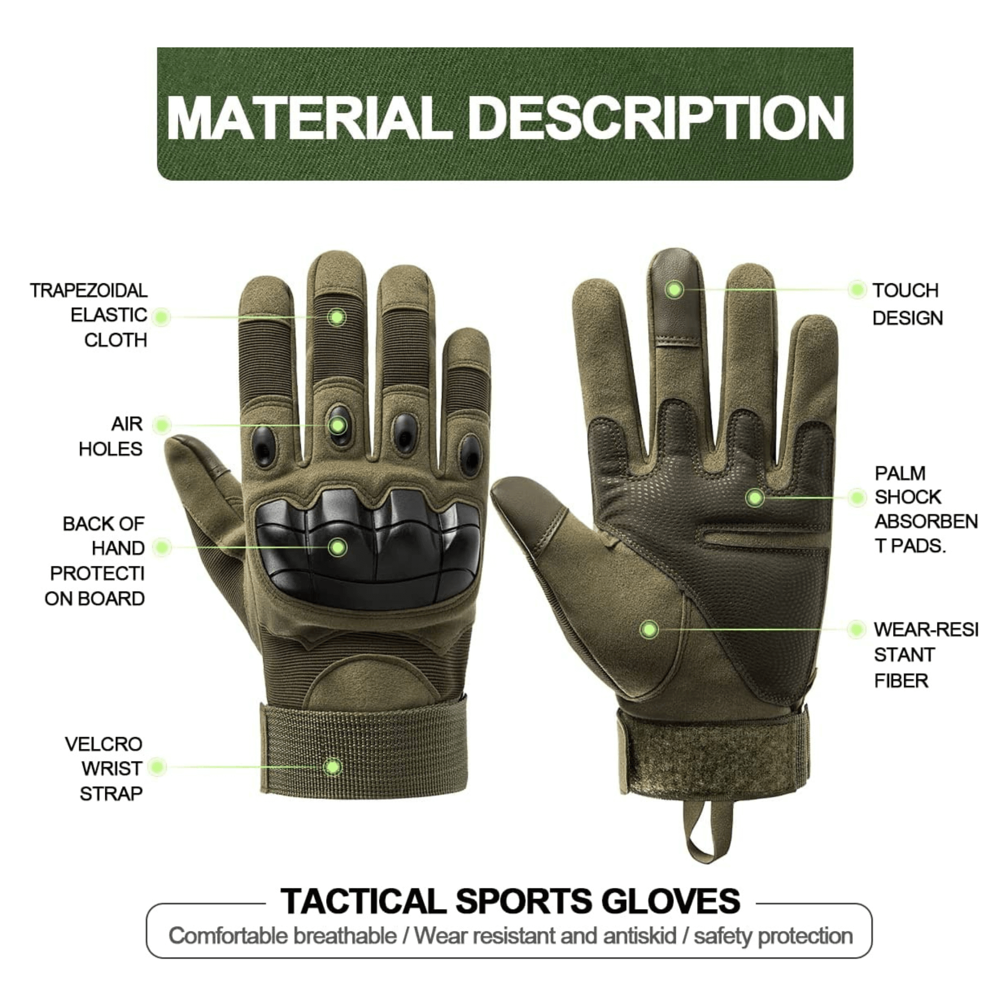 Tactical Military Gloves for Outdoor Sports