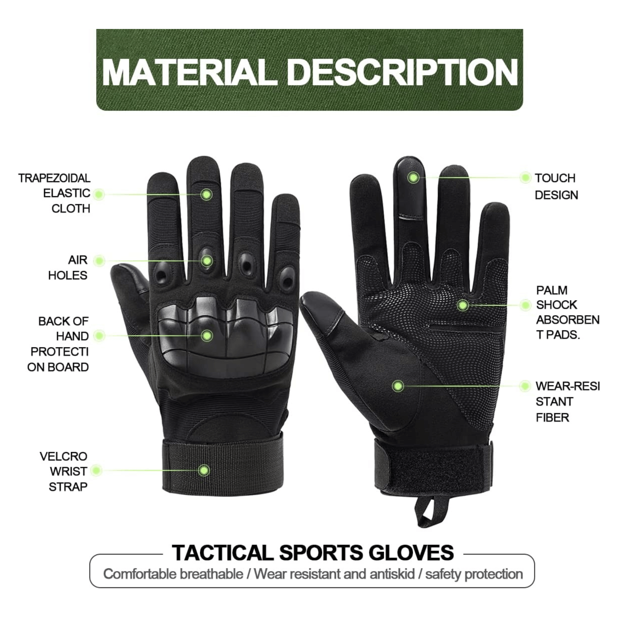 Tactical Military Gloves for Outdoor Sports