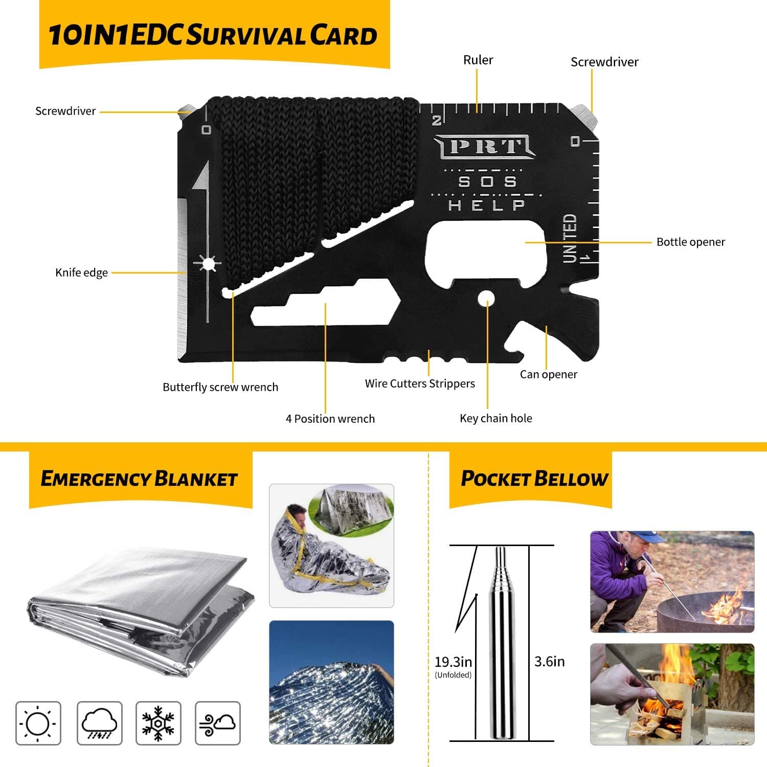 60 in 1 Emergency Survival Kit