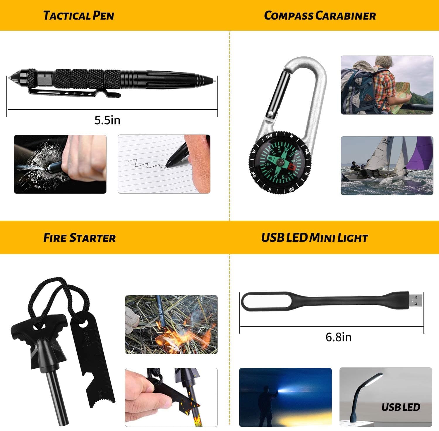 60 in 1 Emergency Survival Kit